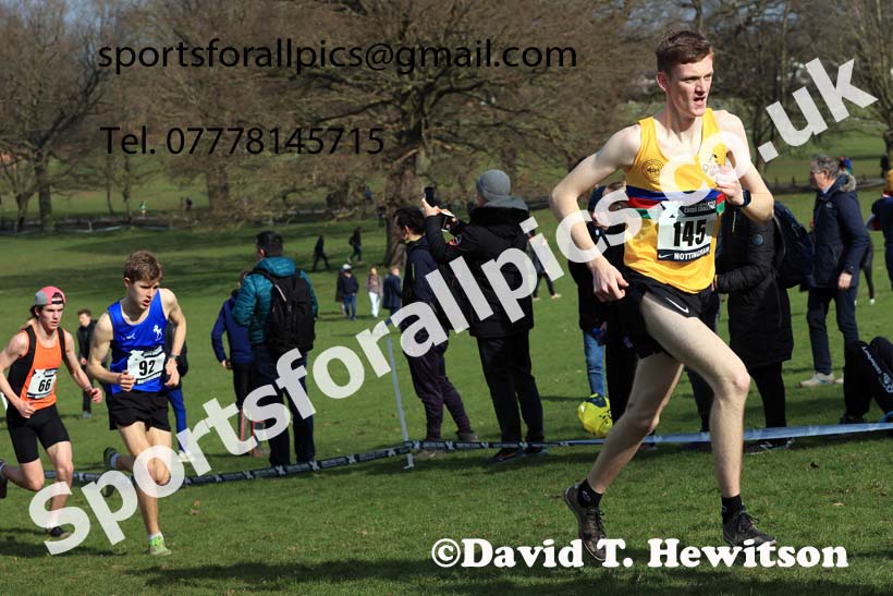 Mens Under-20s, 2024 CAU Inter Counties Cross Country Champs., Wollaton Park, Nottingham. Photo: David T. Hewitson/Sports for All Pics